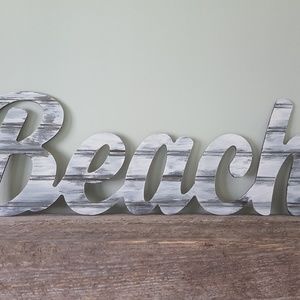 Beach sign